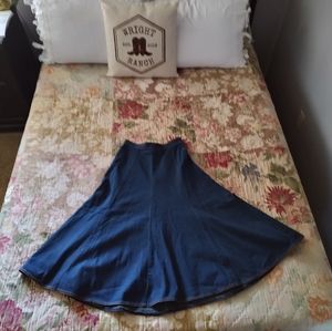 Vintage 1970's Bon Jour Maxi Denim Skirt